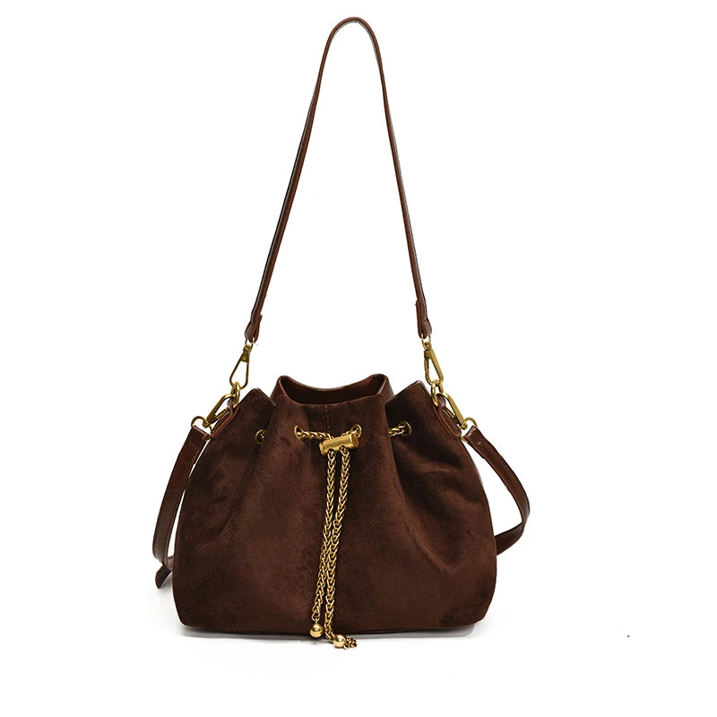 Sac Bandoulière Suédine Nomade
