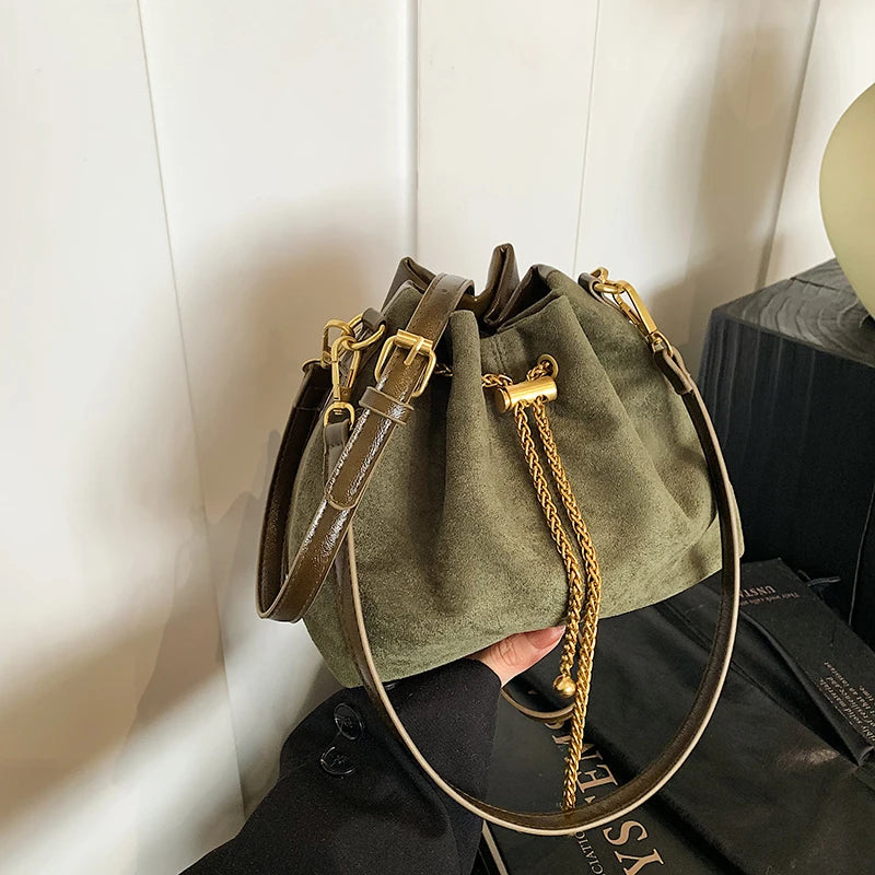 Sac Bandoulière Suédine Nomade