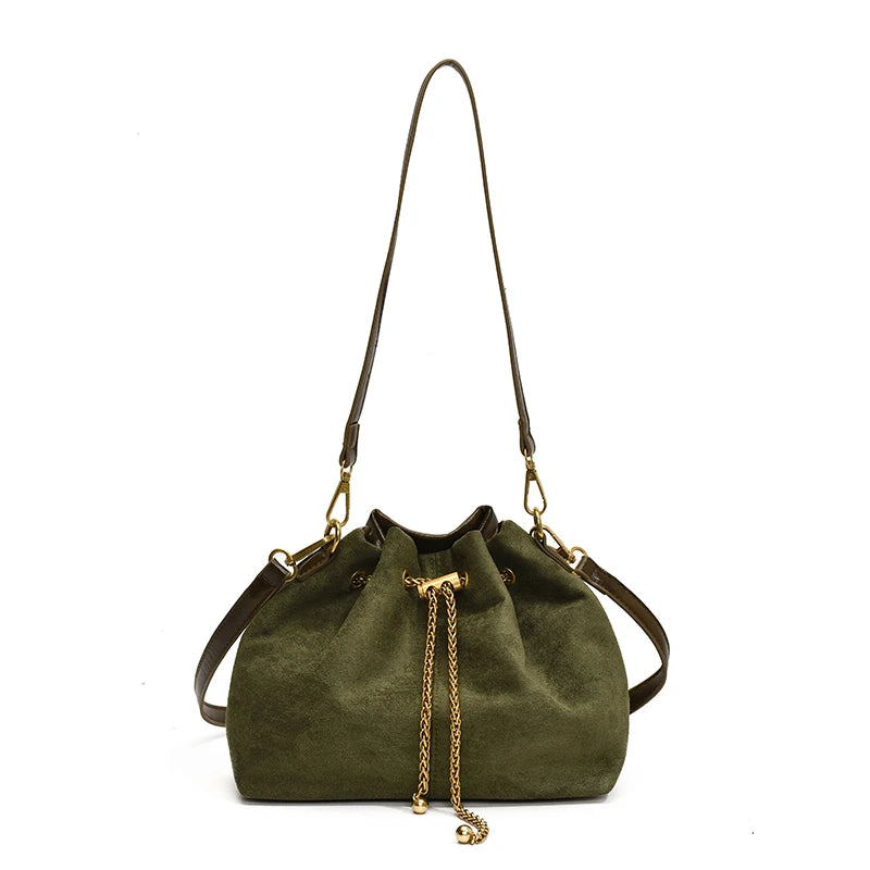 Sac Bandoulière Suédine Nomade