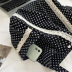 Cabas Toile Dentelle Vintage